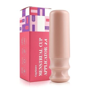 Aplicador de copa menstrual color Beige