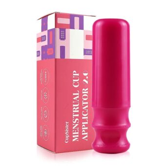 Aplicador de copa menstrual color Fiusha