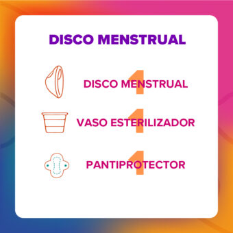 Paquete Disco menstrual